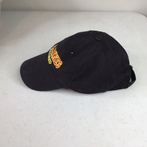 U.S. Marines Retired Embroidered Black Hat Adjustable Buckle Vented Unisex - Picture 7 of 8